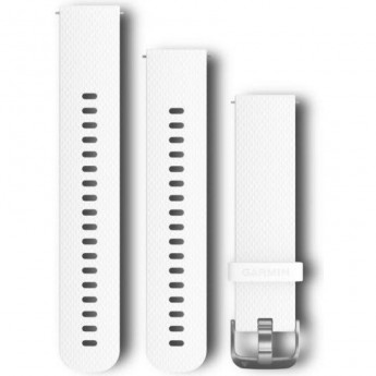 Ремешок GARMIN QUICK RELEASE BAND 20MM WHITE/STAINLESS /TWO SIZES INCLUDED Ремешок GARMIN QUICK RELEASE BAND 20MM WHITE/STAINLESS /TWO SIZES INCLUDED